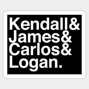 Big Time Rush Helvetica List Sticker